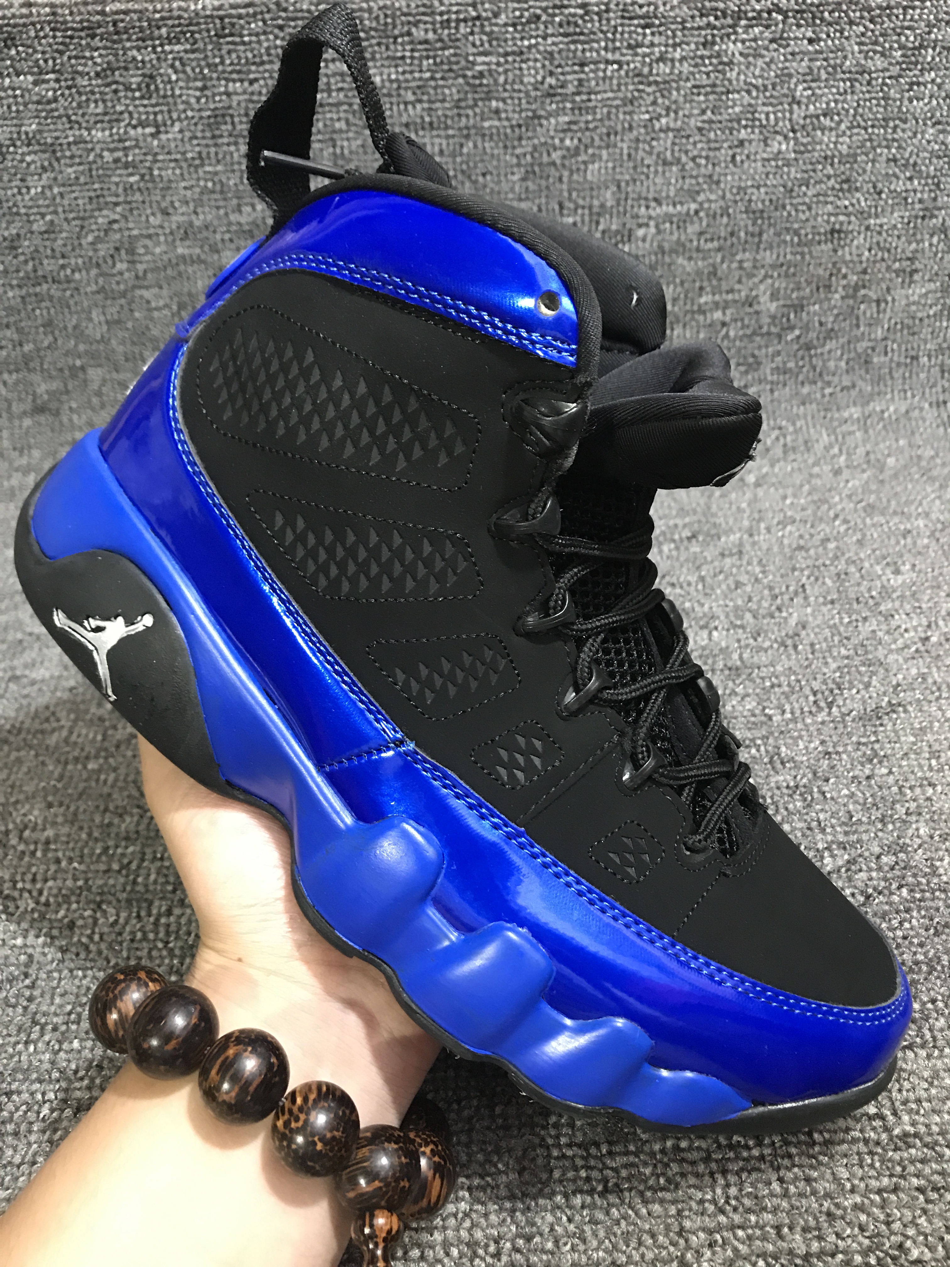 2019 Air Jordan 9 Retro Black Shine Blue